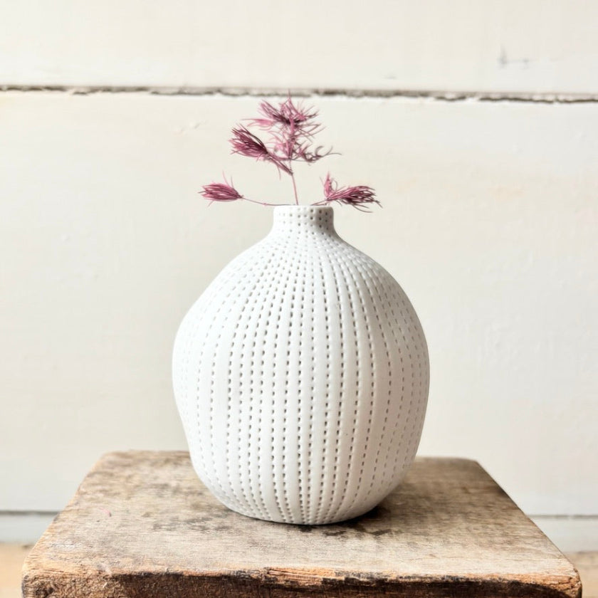 Organic Porcelain Bud Vase-Small