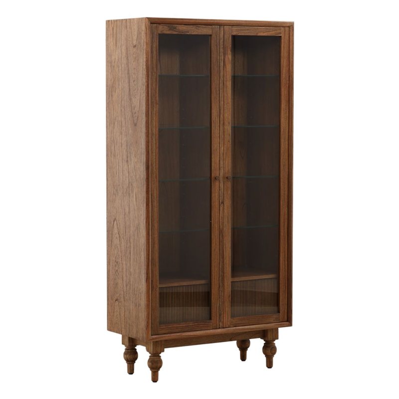 Okemo Mid-Century Wood Display Cabinet