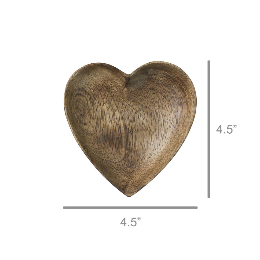 Wooden Heart Bowl