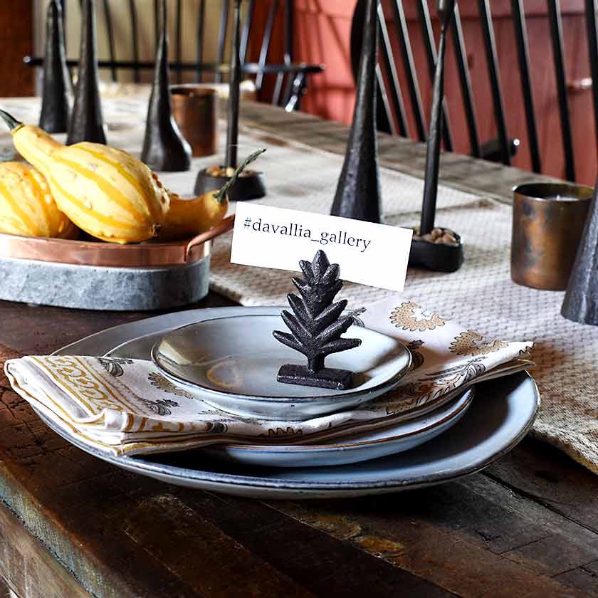 Cast Iron Tree Place Card Holder