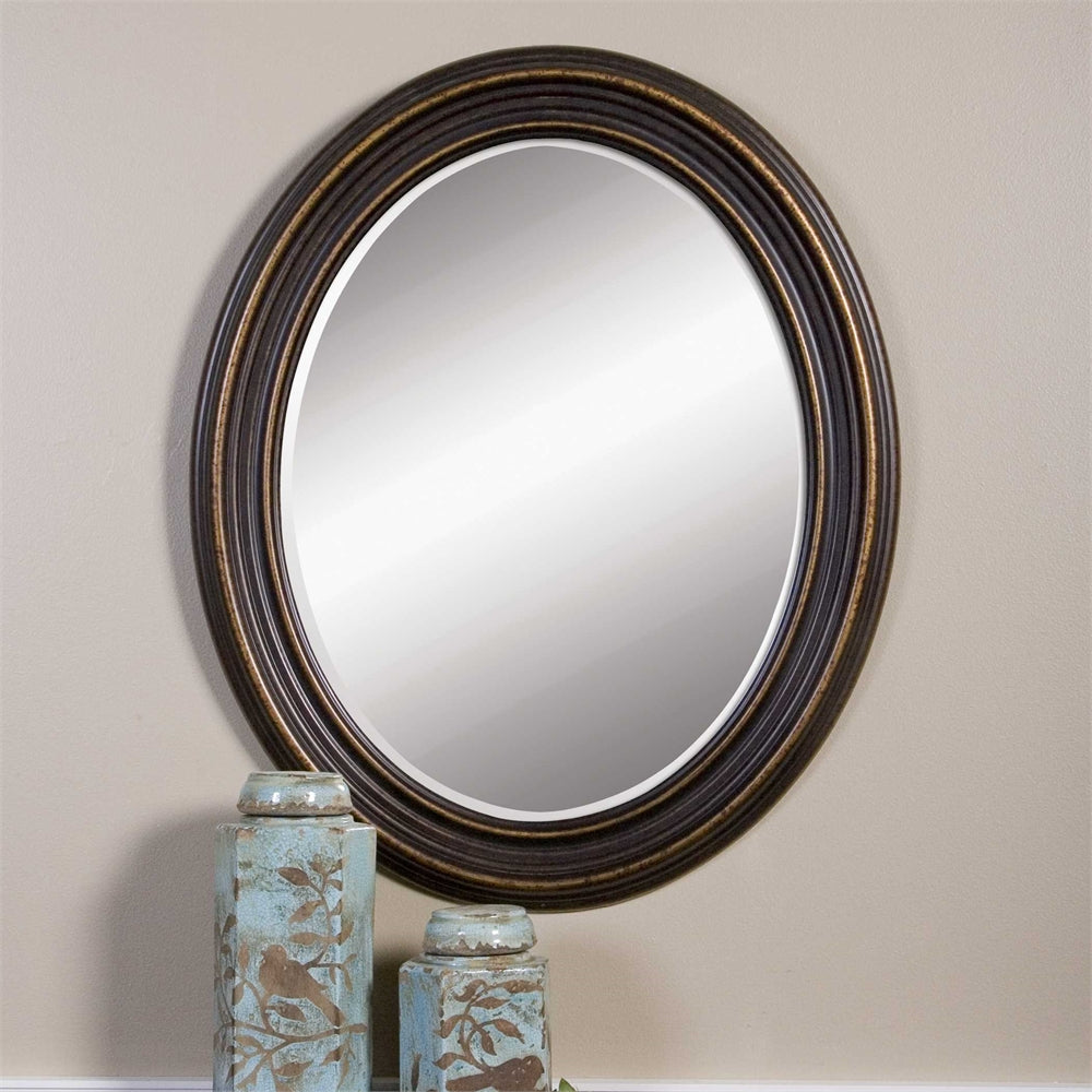 Oval Rubbed Mirror