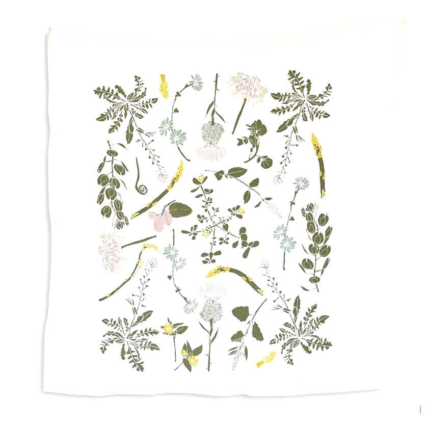 Edible Wilds Tea Towel