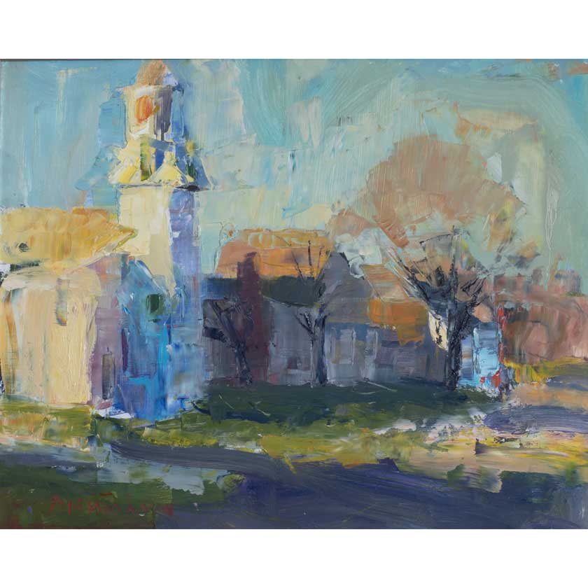 Church Light-Oil Painting 16x20