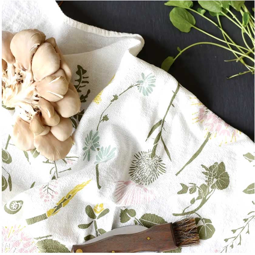 Edible Wilds Tea Towel