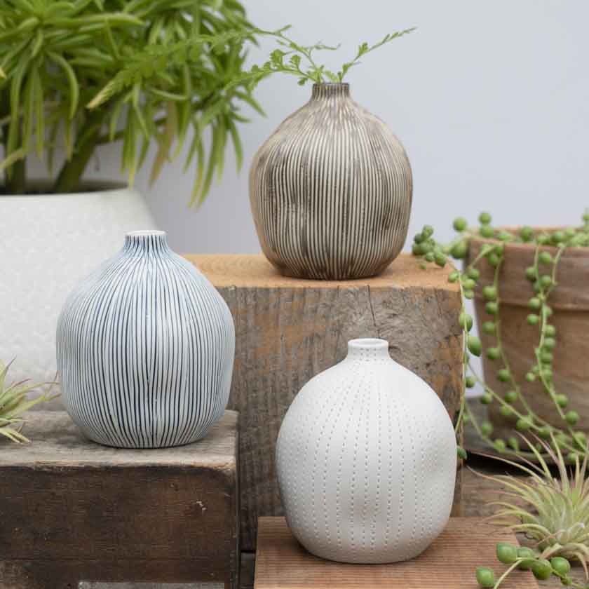 Organic Porcelain Bud Vase-Small