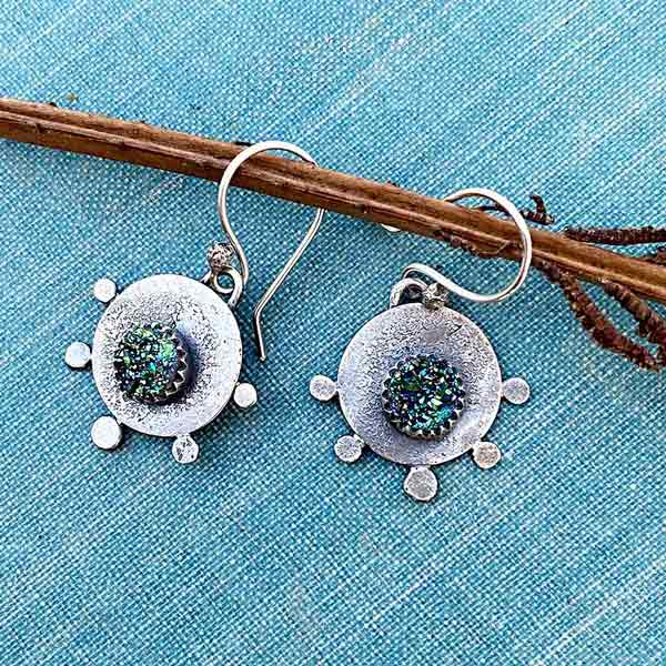 Ancient Muse Druzy Earrings