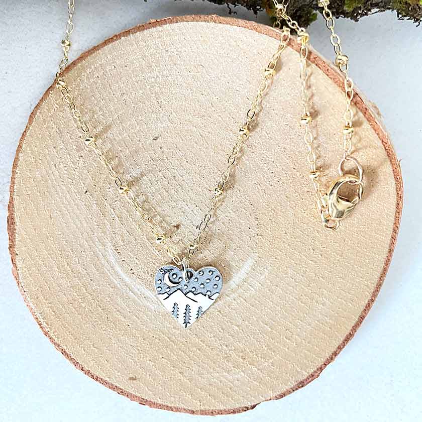 Everest Mountain Pendant Necklace - Peak Jewellery