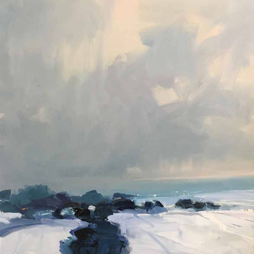 Original oil painting by VT artist Julia Jensen