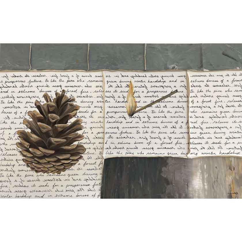 Original mixed media oil painting by Kristin Llamas at DaVallia Gallery