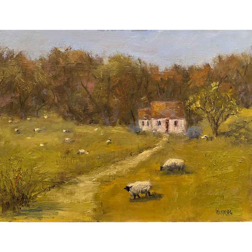 Just Grazing-Oil Painting 12x16