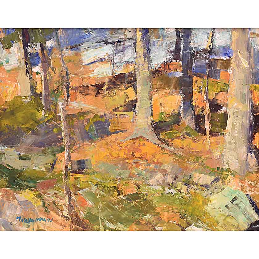 Moving on-Oil Painting 16x20 by VT plein-air painter Mary Giammarino