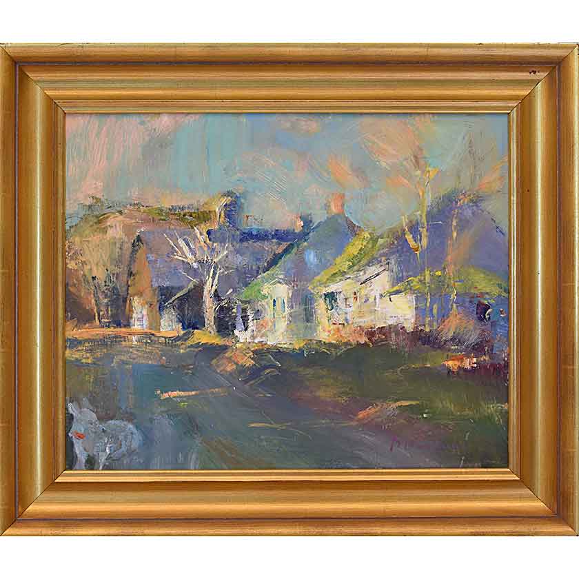 Off The Green-Oil Painting 16x20 by VT plein-air painter Mary Giammarino