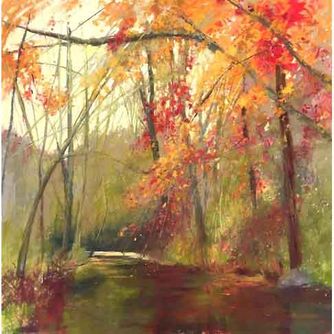 Landscape Pastel painting by artist Maureen Spinale