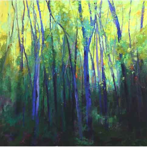 Landscape Pastel painting by artist Maureen Spinale