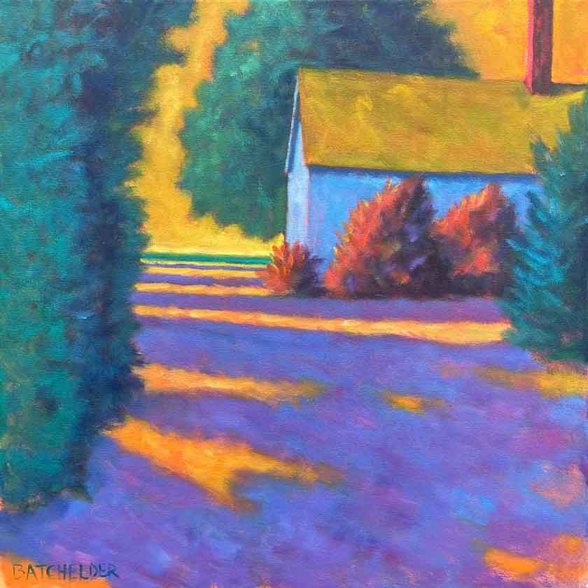 Barn oil painting by Peter Batchelder