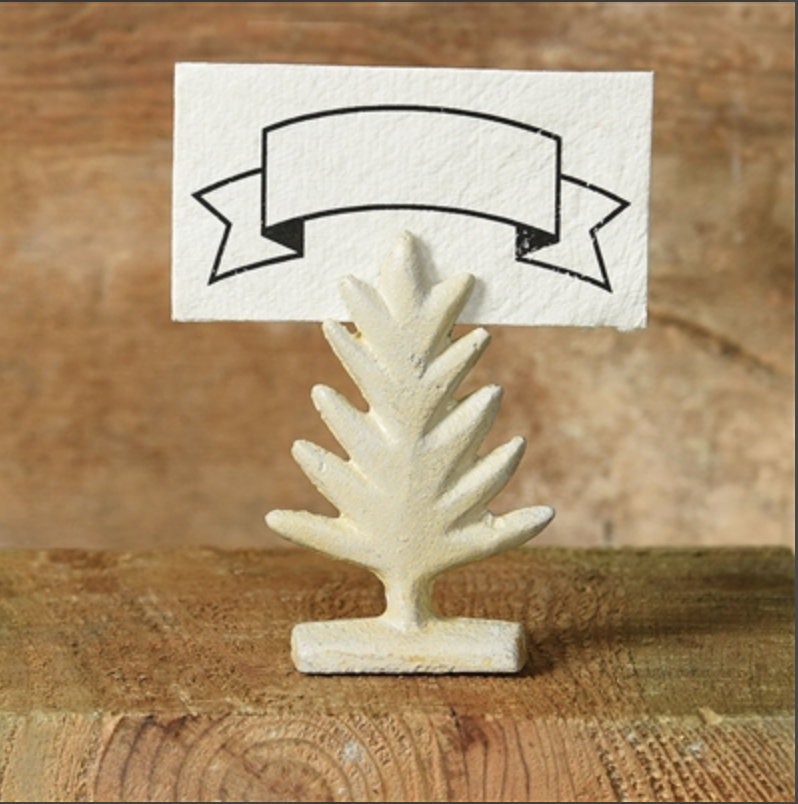 Cast Iron Tree Place Card Holder