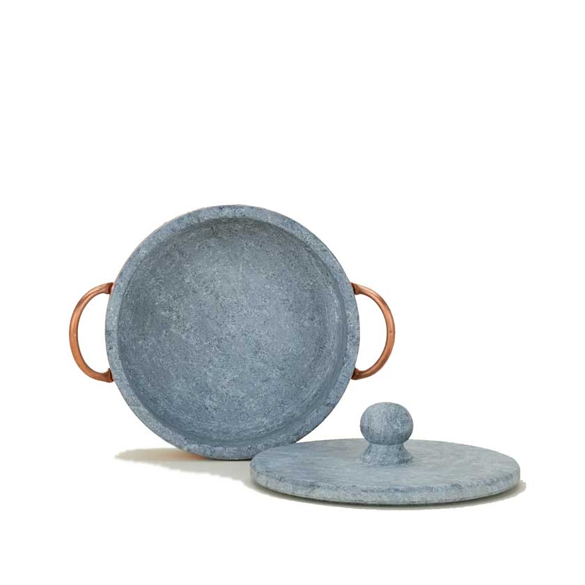 Soapstone Saute Pan with Lid