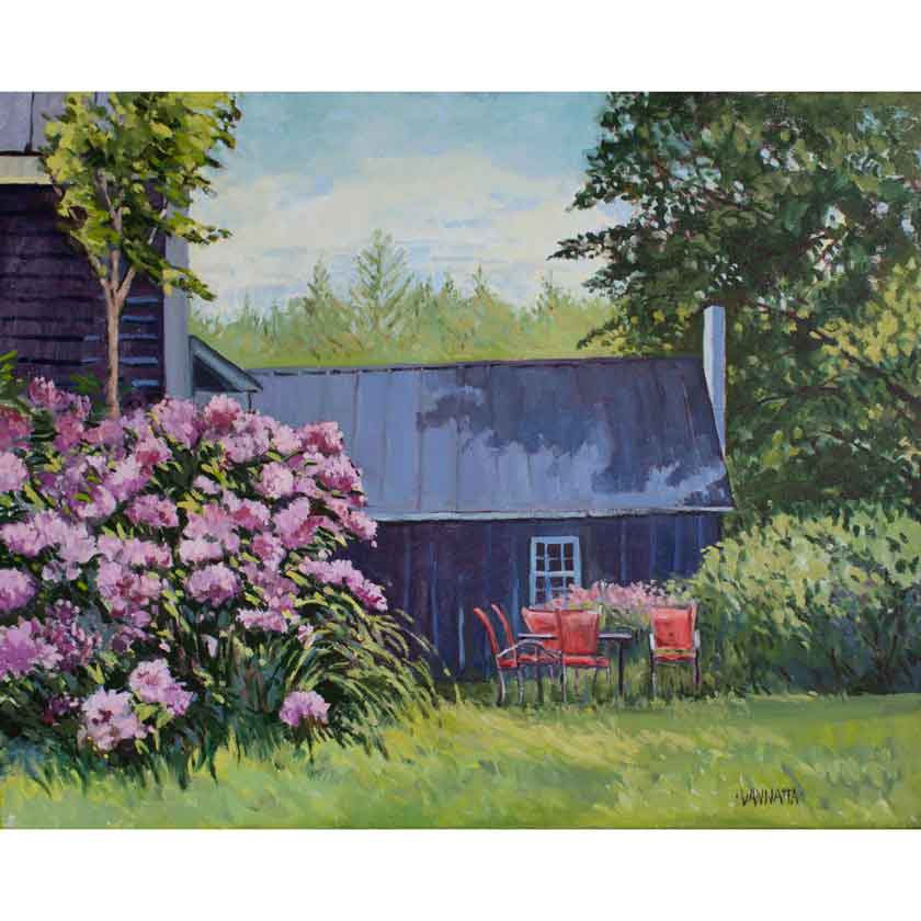 Oil painting of Woodstock Vermont Landscape at DaVallia Gallery