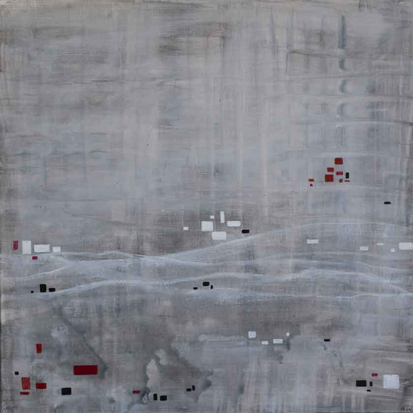 Mixed media oil painting by Katrin Waite