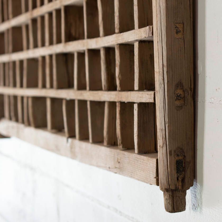 Antique Wooden Lattice Wall Hanging