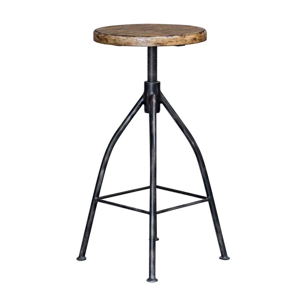 reclaimed wood bar stool