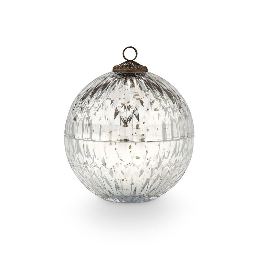 Balsam Cedar Glass Ornament Candle