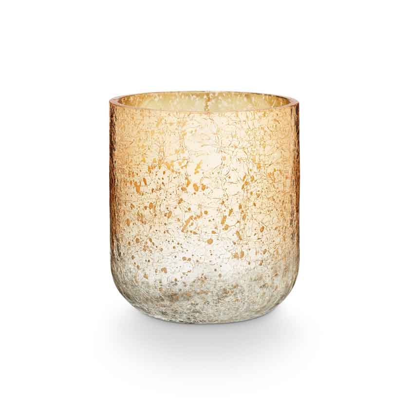 Winter White Small Glass Candle